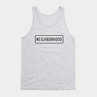 MUTCD Neighborhood Road Sign (R02-05bP) Tank Top